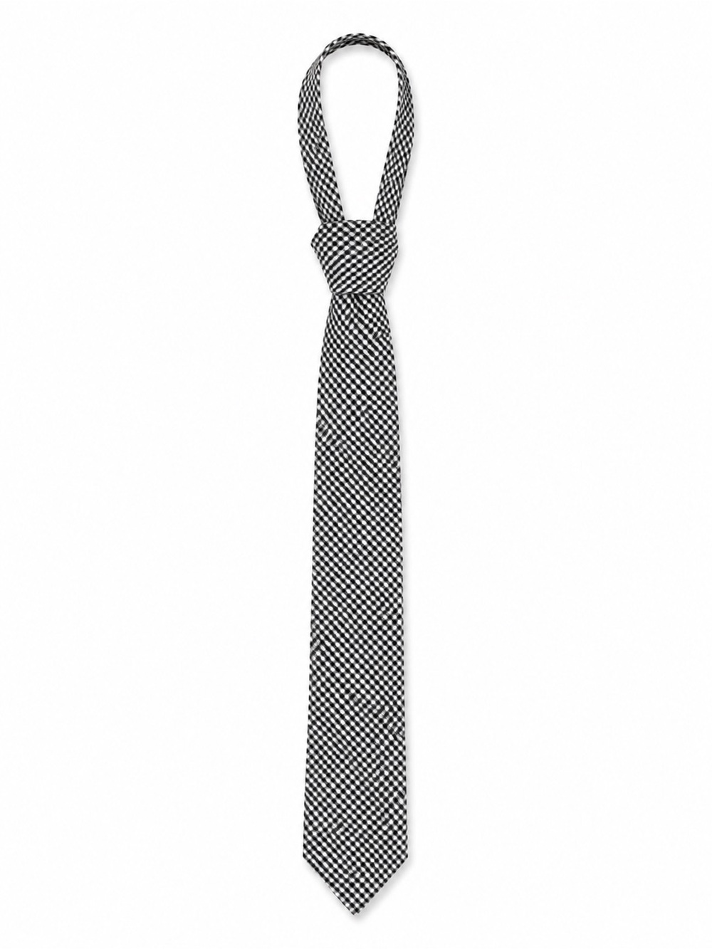 Lord & Taylor Black and White Checkered Kids Tie